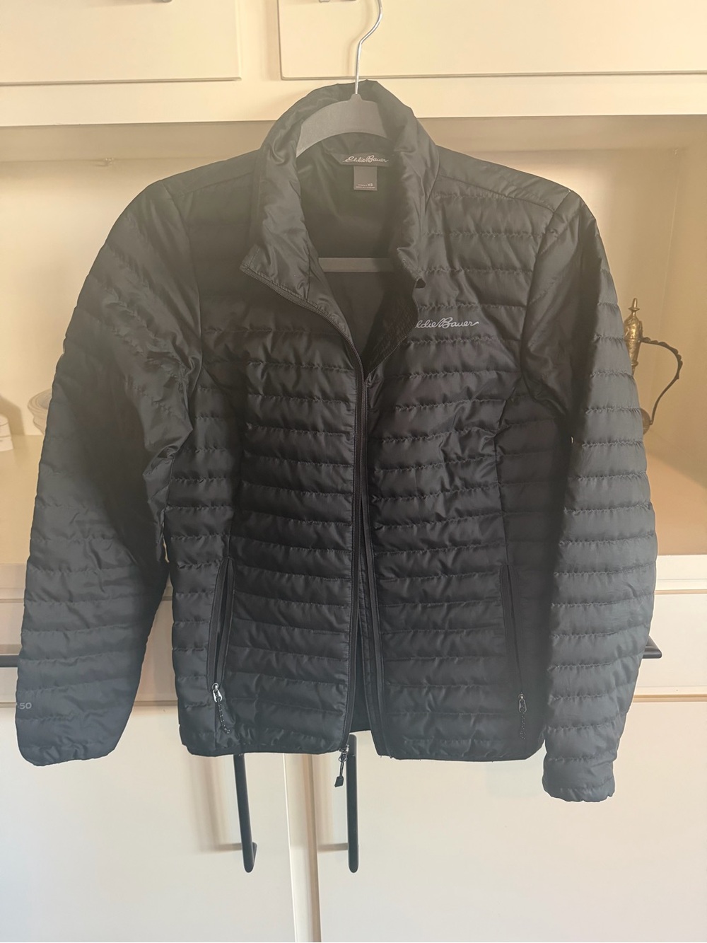 Eddie Bauer Women’s Black Quilted Packable Down Puffer Jacket